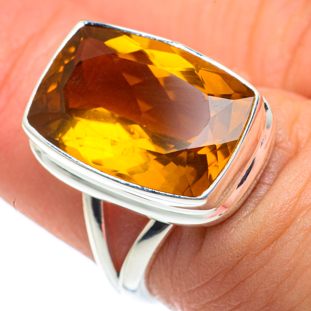 Mandarin Citrine Rings handcrafted by Ana Silver Co - RING62545