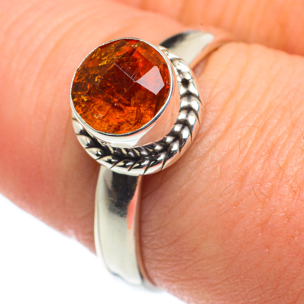 Mandarin Citrine Rings handcrafted by Ana Silver Co - RING62546