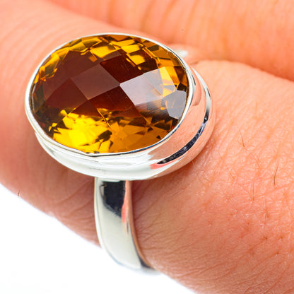 Mandarin Citrine Rings handcrafted by Ana Silver Co - RING62547