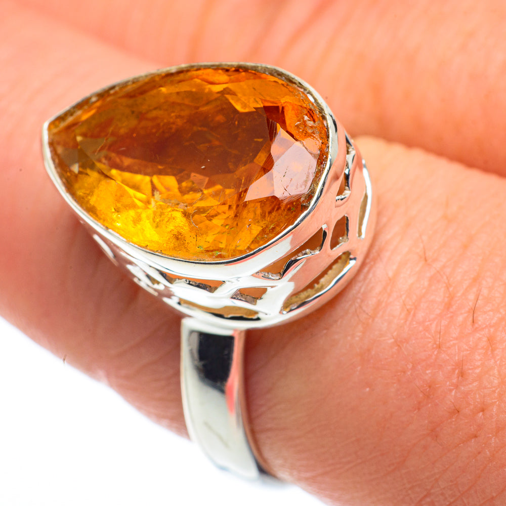 Citrine Rings handcrafted by Ana Silver Co - RING62548