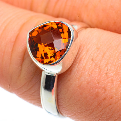 Mandarin Citrine Rings handcrafted by Ana Silver Co - RING62549