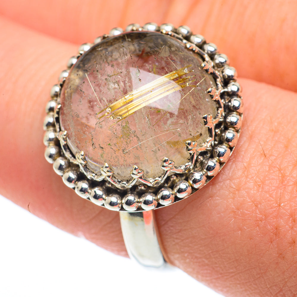 Rutilated Quartz Rings handcrafted by Ana Silver Co - RING62559