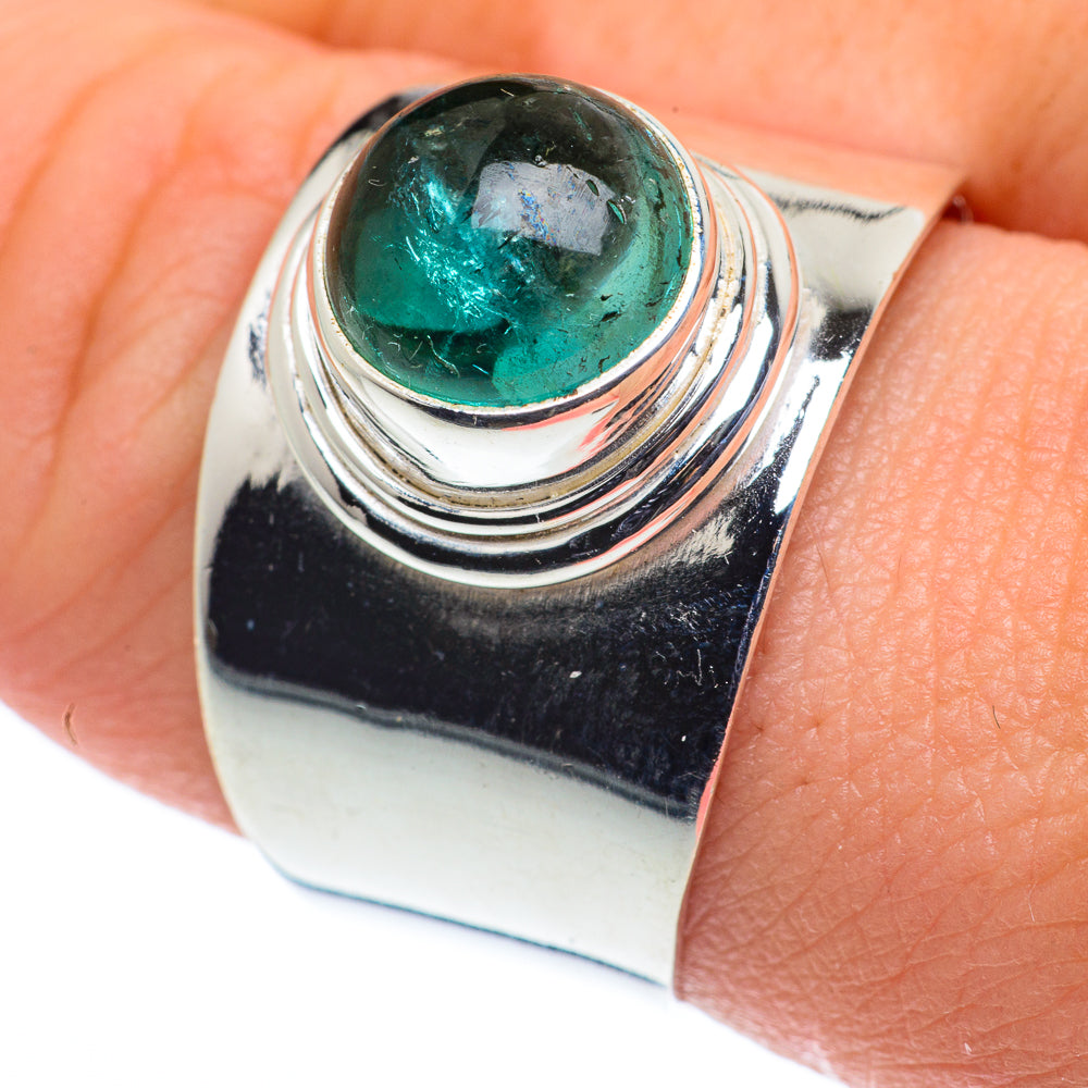 Blue Fluorite Rings handcrafted by Ana Silver Co - RING62564
