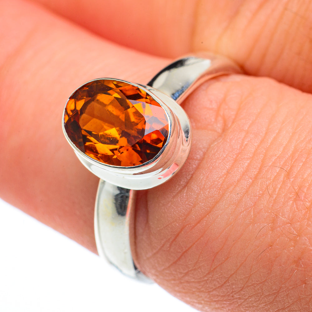 Mandarin Citrine Rings handcrafted by Ana Silver Co - RING62574