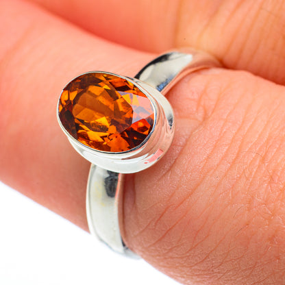 Mandarin Citrine Rings handcrafted by Ana Silver Co - RING62574