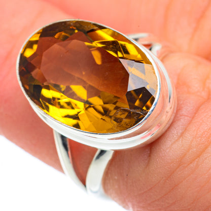 Lemon Quartz Rings handcrafted by Ana Silver Co - RING62576