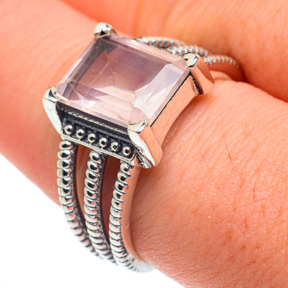Rose Quartz Rings handcrafted by Ana Silver Co - RING62580
