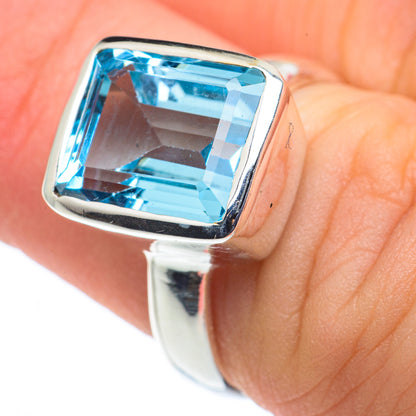 Blue Topaz Rings handcrafted by Ana Silver Co - RING62591