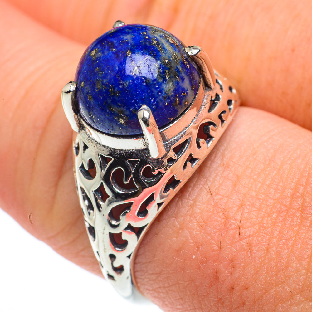 Lapis Lazuli Rings handcrafted by Ana Silver Co - RING62592
