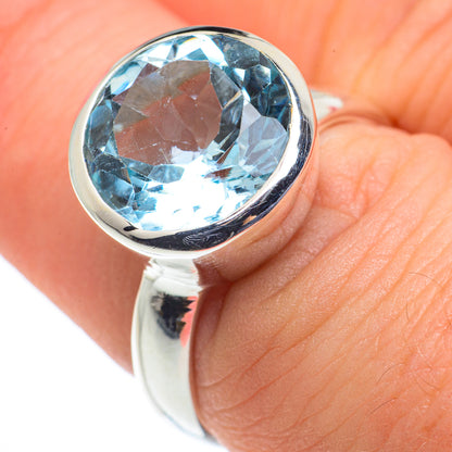 Blue Topaz Rings handcrafted by Ana Silver Co - RING62594