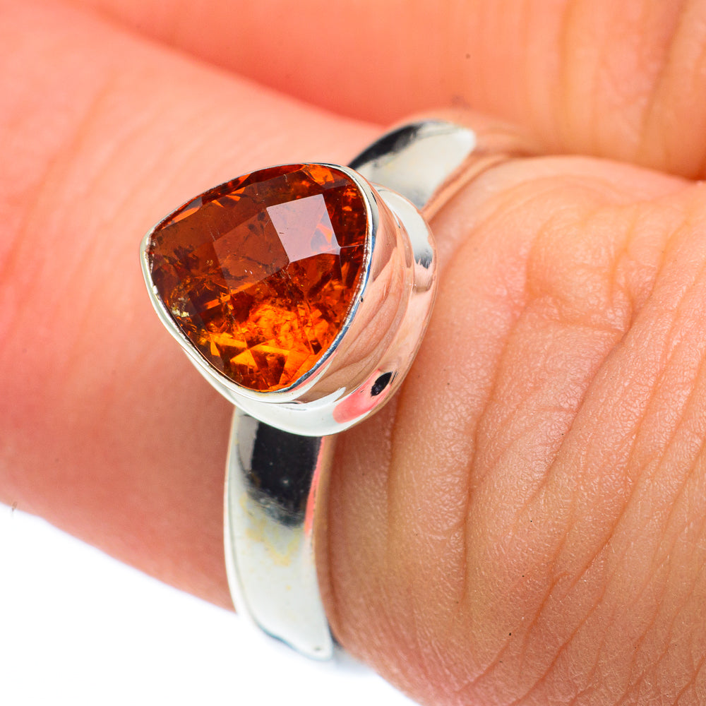 Mandarin Citrine Rings handcrafted by Ana Silver Co - RING62601