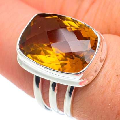 Mandarin Citrine Rings handcrafted by Ana Silver Co - RING62602