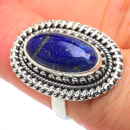 Lapis Lazuli Rings handcrafted by Ana Silver Co - RING62619