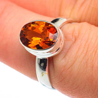 Mandarin Citrine Rings handcrafted by Ana Silver Co - RING62626