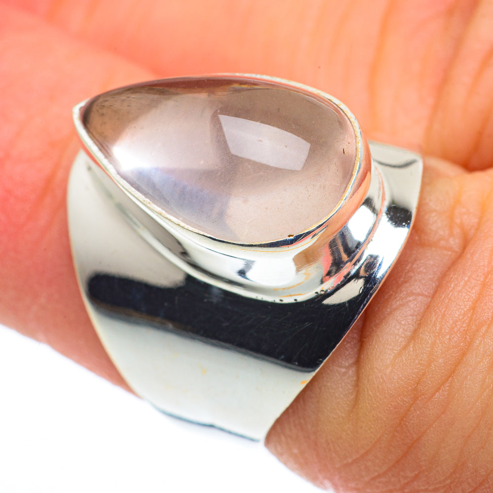 Rose Quartz Rings handcrafted by Ana Silver Co - RING62633
