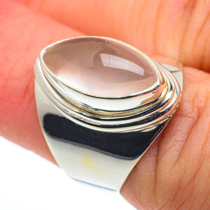 Rose Quartz Rings handcrafted by Ana Silver Co - RING62636