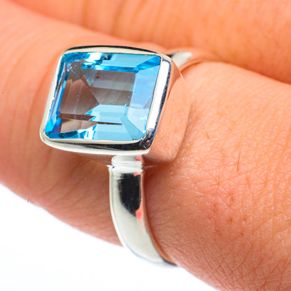 Blue Topaz Rings handcrafted by Ana Silver Co - RING62646