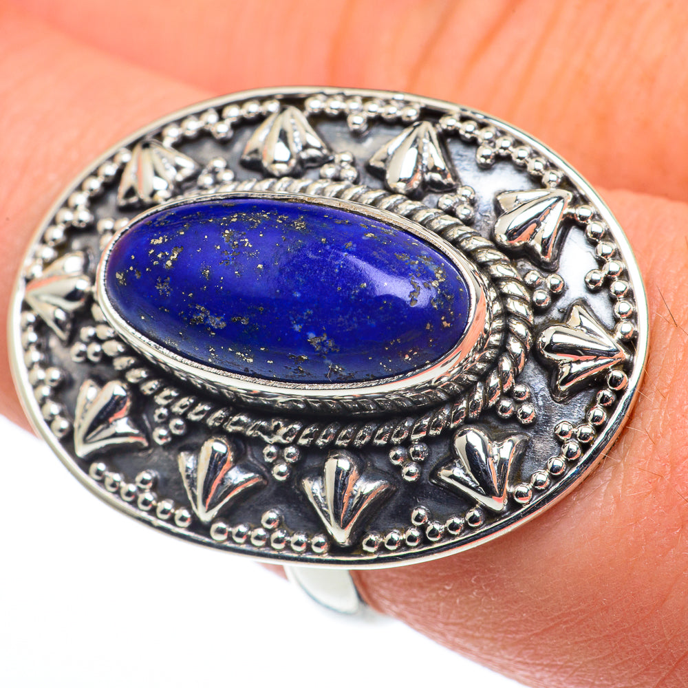 Lapis Lazuli Rings handcrafted by Ana Silver Co - RING62651