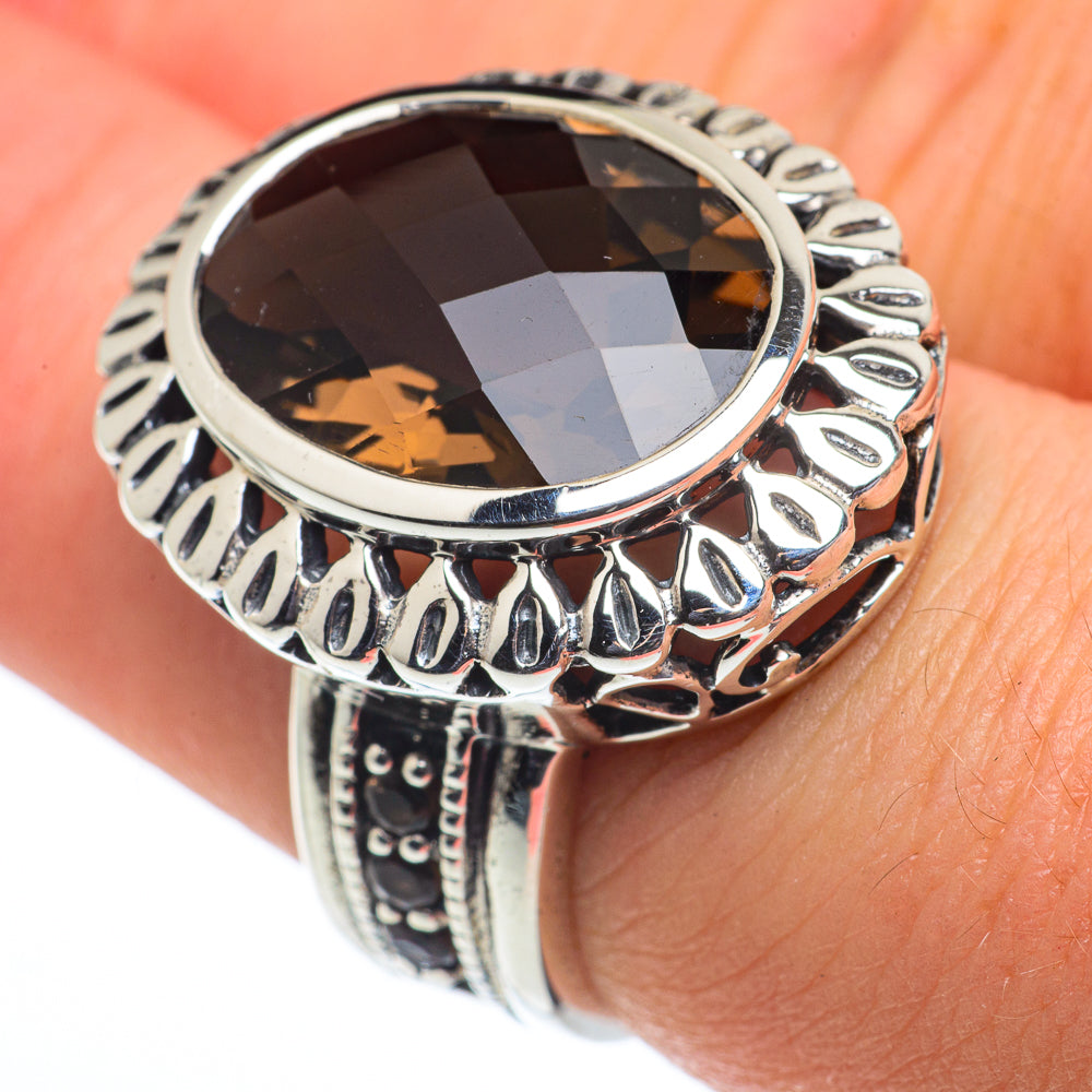 Smoky Quartz Rings handcrafted by Ana Silver Co - RING62659