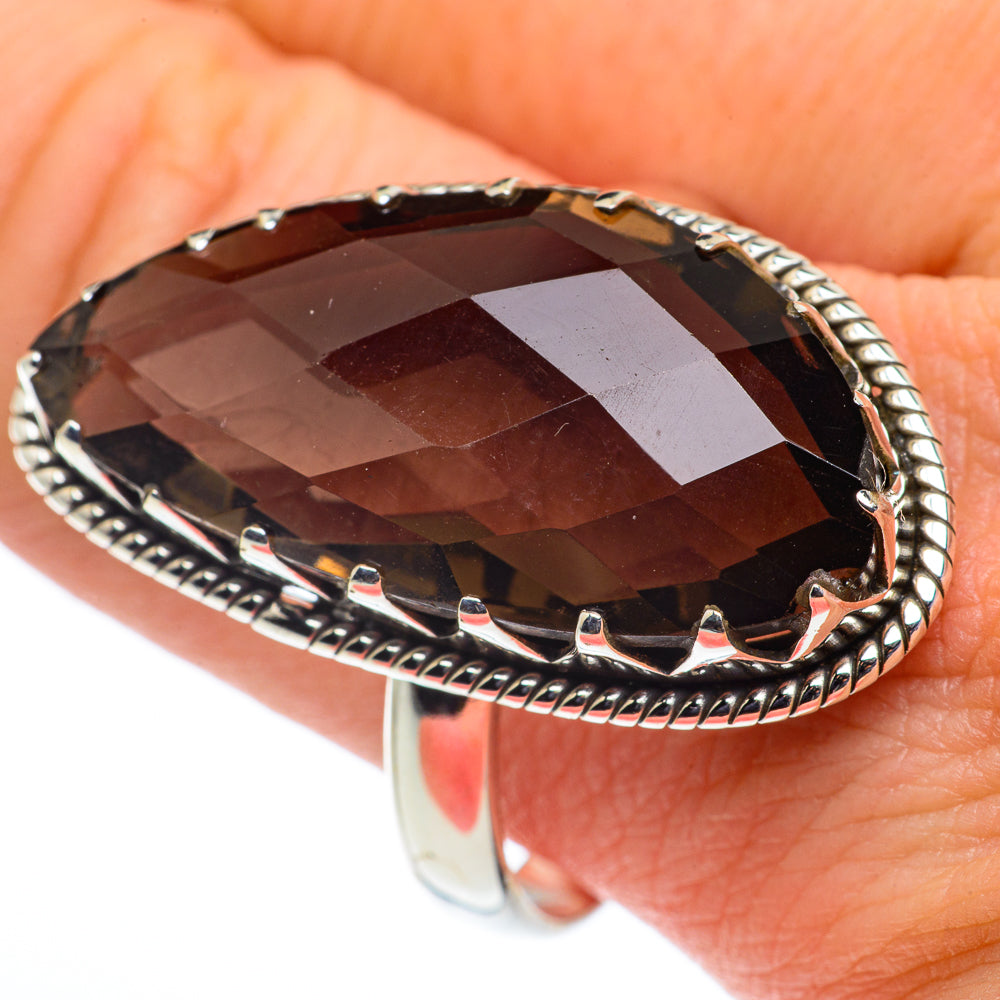 Smoky Quartz Rings handcrafted by Ana Silver Co - RING62661