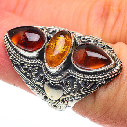 Baltic Amber Rings handcrafted by Ana Silver Co - RING62664