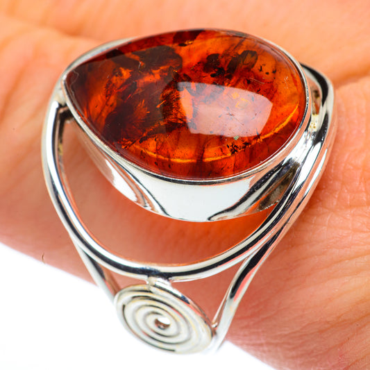Baltic Amber Rings handcrafted by Ana Silver Co - RING62665