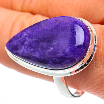 Charoite Rings handcrafted by Ana Silver Co - RING62669