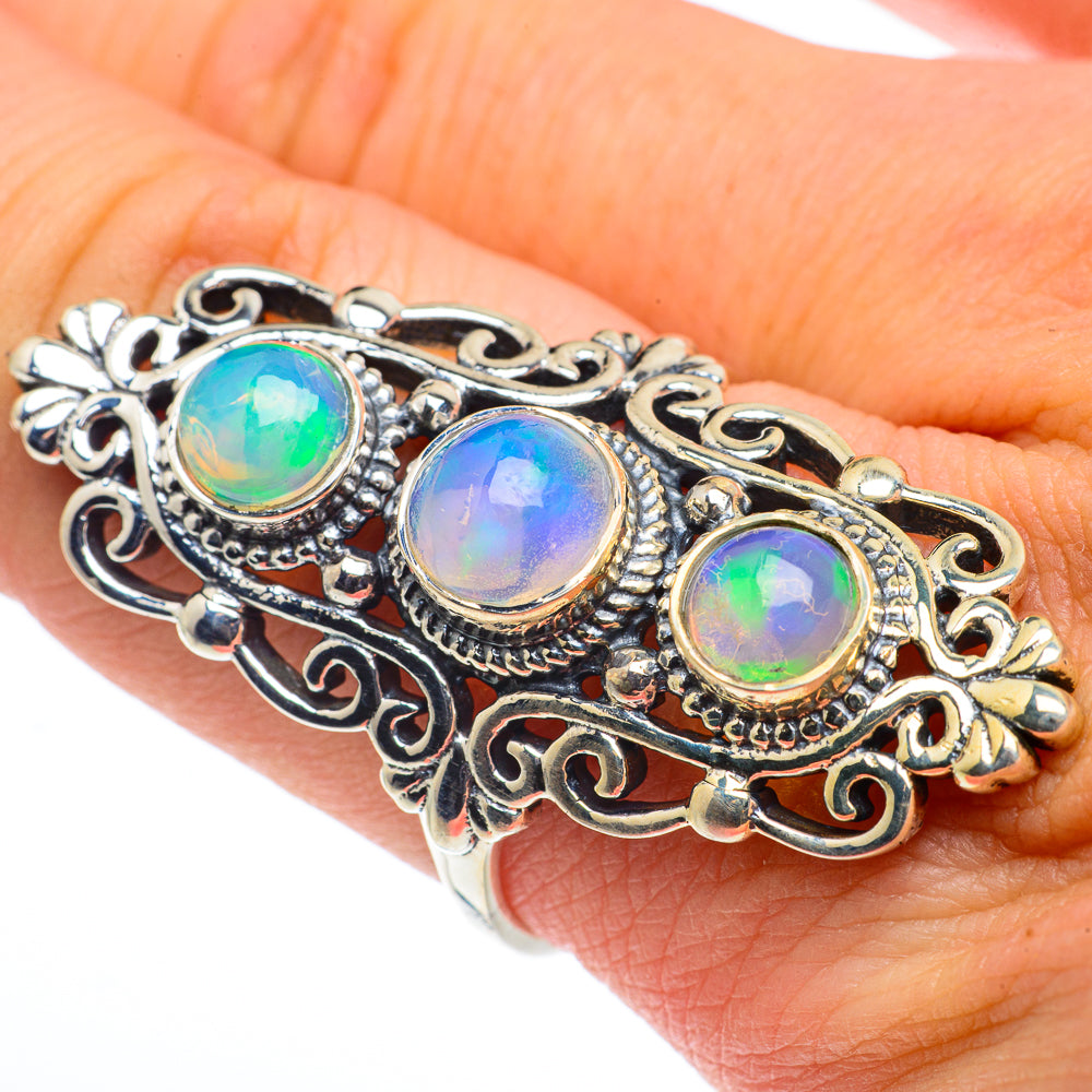 Ethiopian Opal Rings handcrafted by Ana Silver Co - RING62675