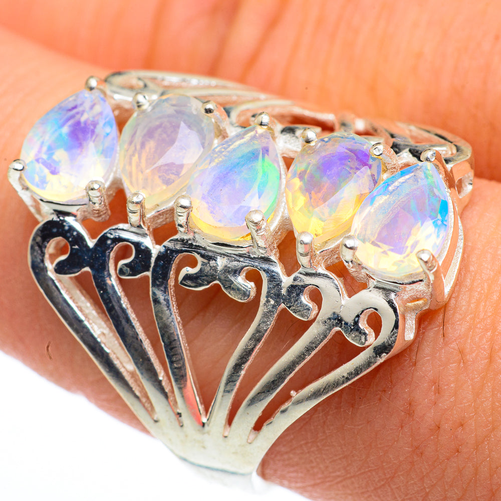 Ethiopian Opal Rings handcrafted by Ana Silver Co - RING62676