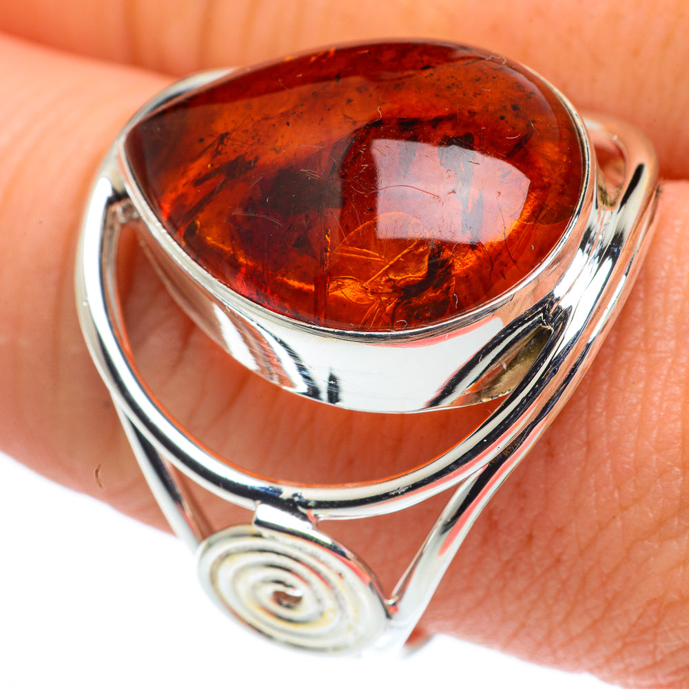 Baltic Amber Rings handcrafted by Ana Silver Co - RING62689