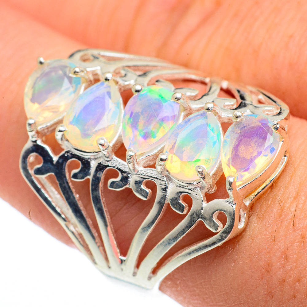 Ethiopian Opal Rings handcrafted by Ana Silver Co - RING62695