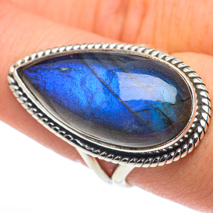 Labradorite Rings handcrafted by Ana Silver Co - RING62702