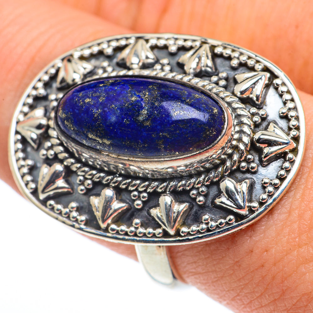 Lapis Lazuli Rings handcrafted by Ana Silver Co - RING62703