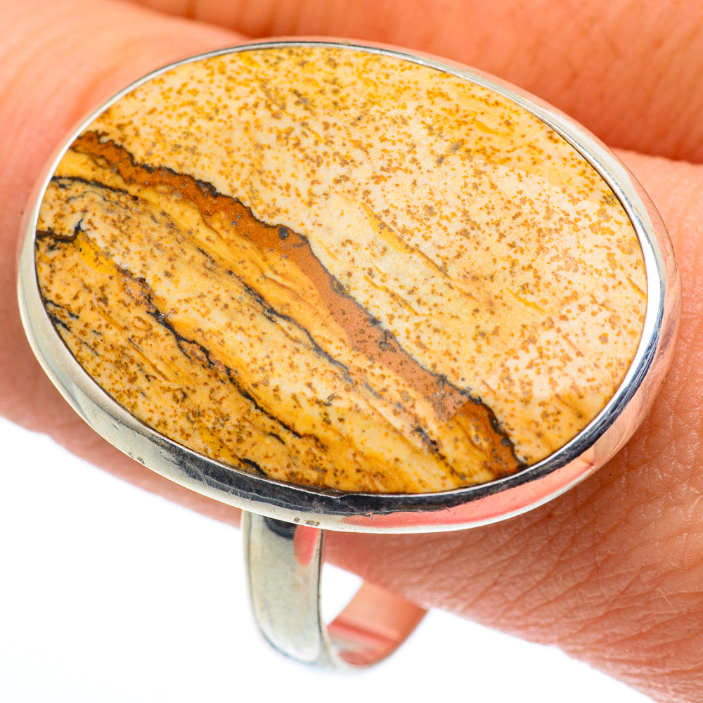 Picture Jasper Rings handcrafted by Ana Silver Co - RING62704