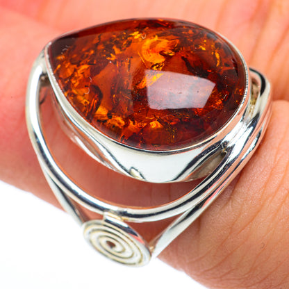 Baltic Amber Rings handcrafted by Ana Silver Co - RING62707
