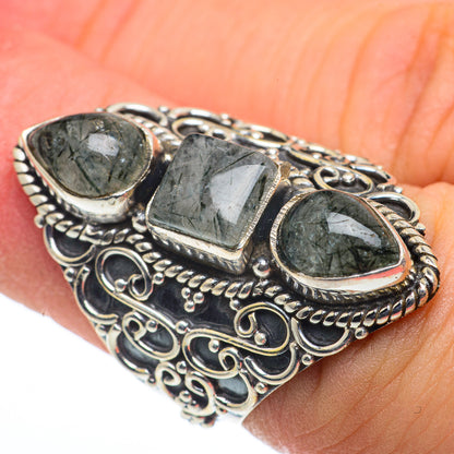 Tourmalinated Quartz Rings handcrafted by Ana Silver Co - RING62712