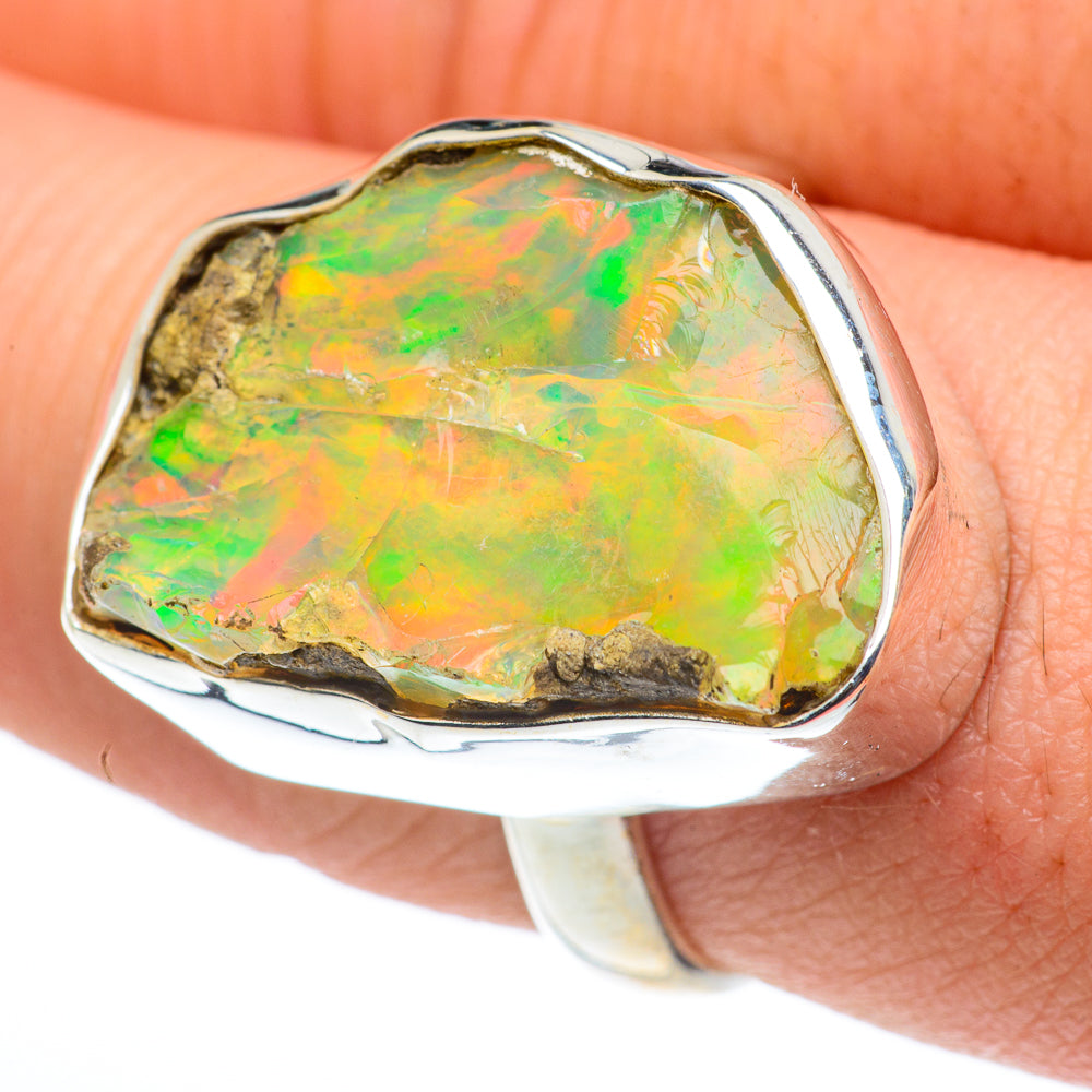 Ethiopian Opal Rings handcrafted by Ana Silver Co - RING62715