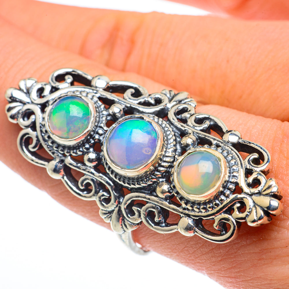Ethiopian Opal Rings handcrafted by Ana Silver Co - RING62716