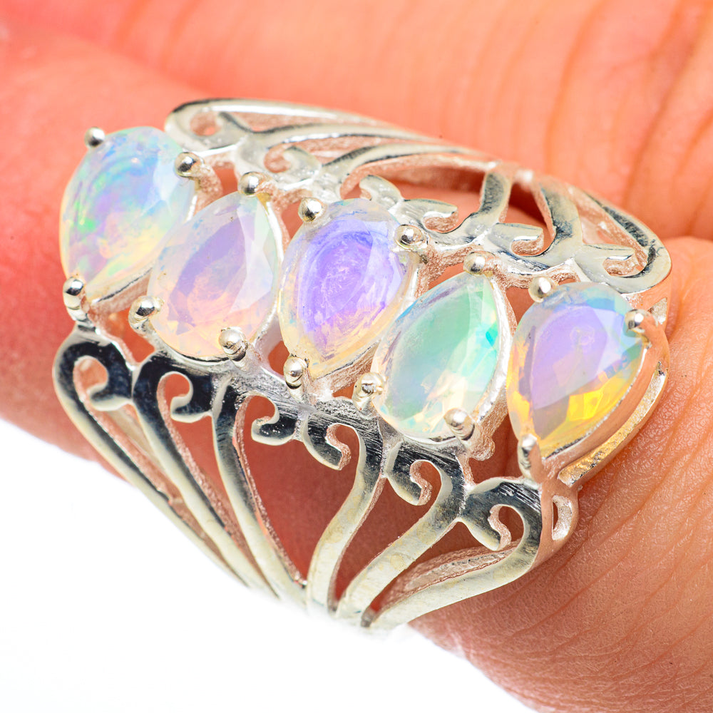 Ethiopian Opal Rings handcrafted by Ana Silver Co - RING62717