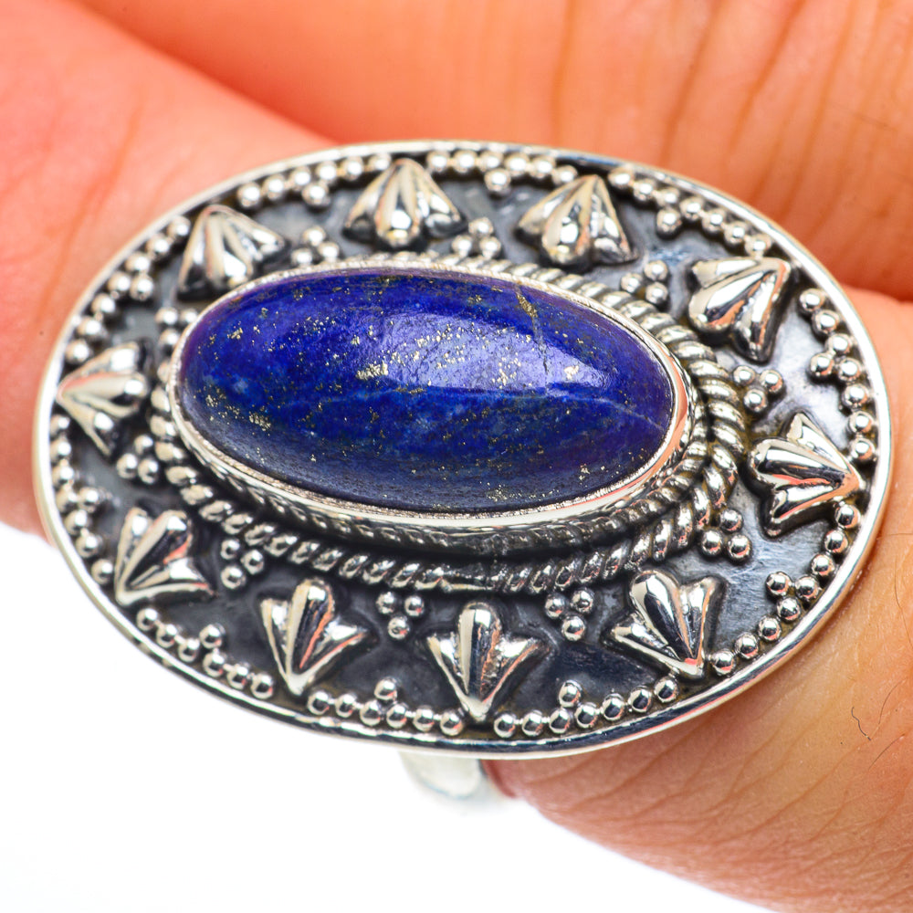 Lapis Lazuli Rings handcrafted by Ana Silver Co - RING62721