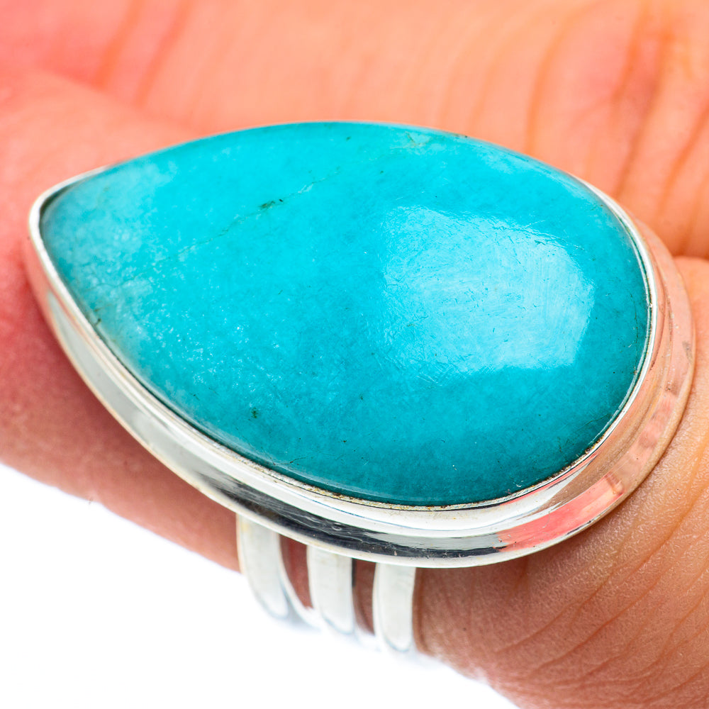 Peruvian Amazonite Rings handcrafted by Ana Silver Co - RING62723