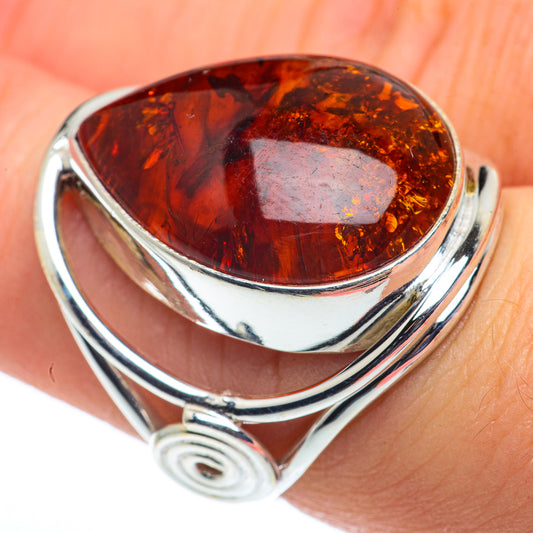 Baltic Amber Rings handcrafted by Ana Silver Co - RING62725