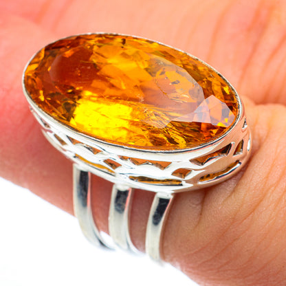 Mandarin Citrine Rings handcrafted by Ana Silver Co - RING62727
