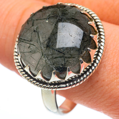 Tourmalinated Quartz Rings handcrafted by Ana Silver Co - RING62729