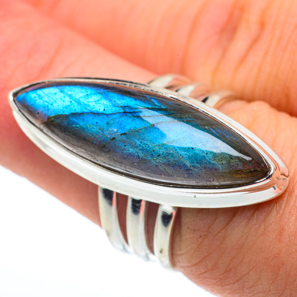 Labradorite Rings handcrafted by Ana Silver Co - RING62738