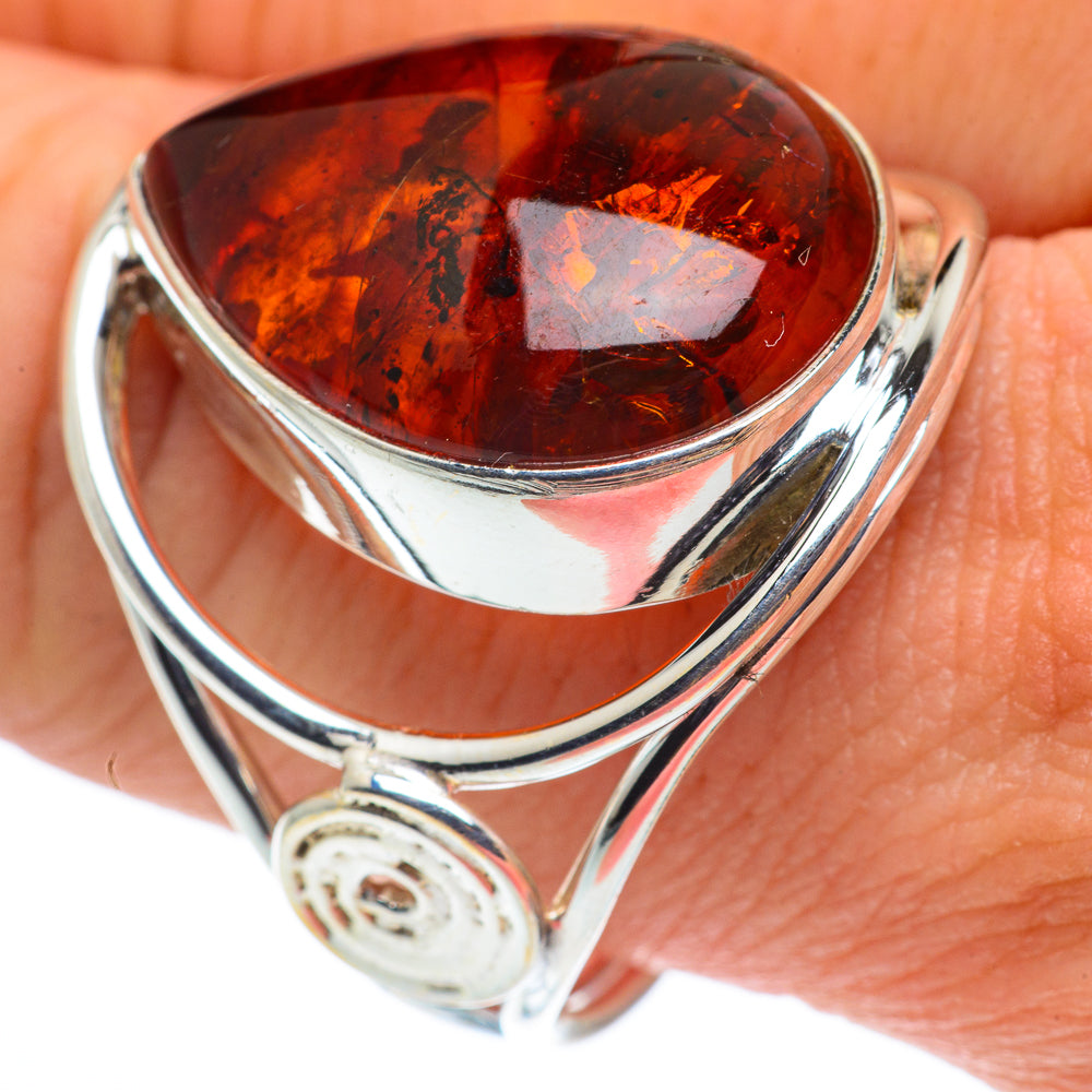 Baltic Amber Rings handcrafted by Ana Silver Co - RING62741