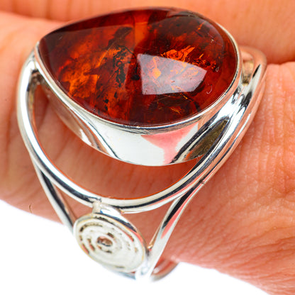 Baltic Amber Rings handcrafted by Ana Silver Co - RING62741