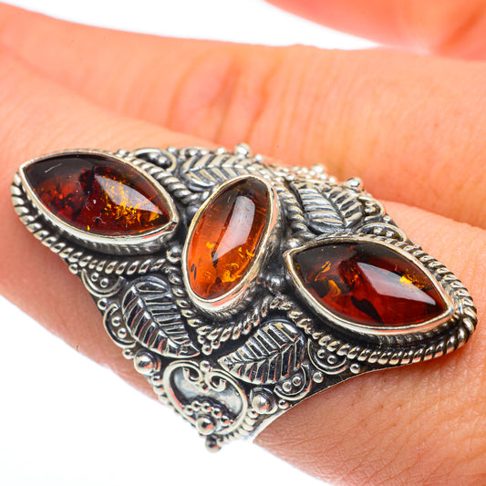Baltic Amber Rings handcrafted by Ana Silver Co - RING62742