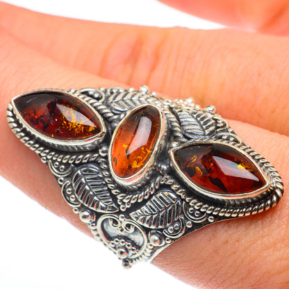 Baltic Amber Rings handcrafted by Ana Silver Co - RING62742