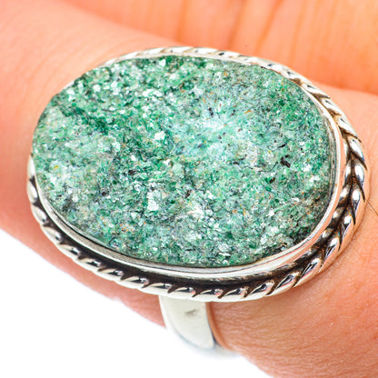 Green Fuchsite Rings handcrafted by Ana Silver Co - RING62758